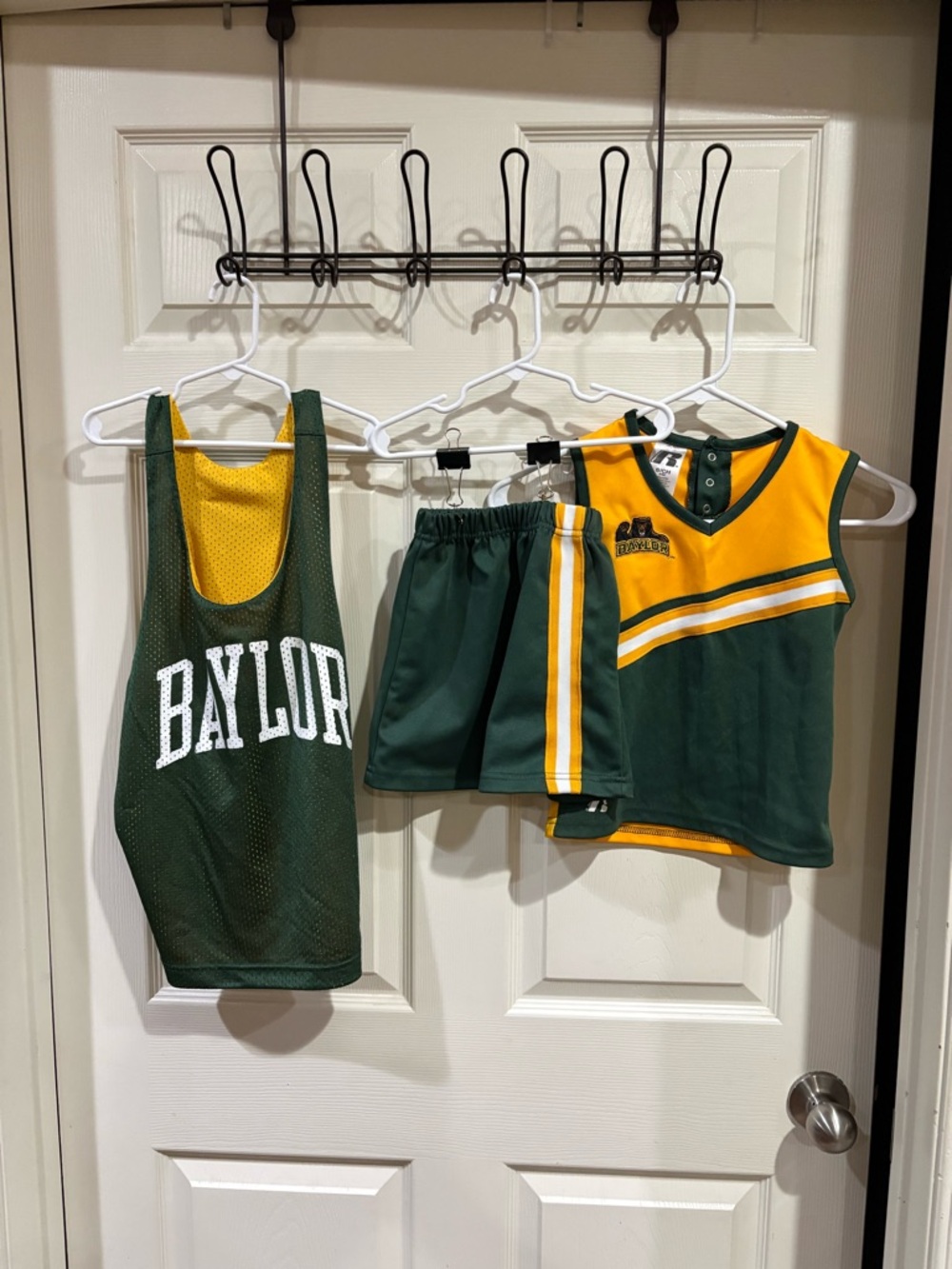 Child’s Baylor mesh tank and cheer outfit